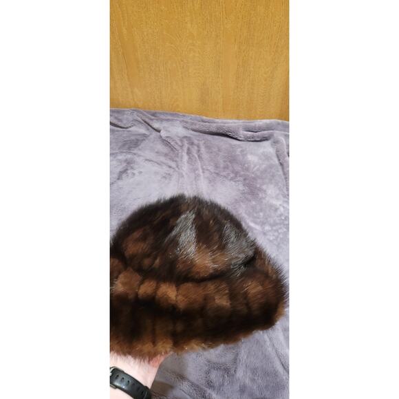Vintage Adele Claire New York Brown Fur Hat 1960s Real Fur Retro main image 4